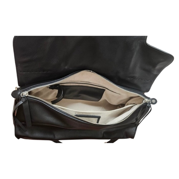 Zanellato Nina Tote Leather Shoulder Bag Satchel Minimalist Zip Compartments - Picture 12 of 16